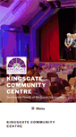Mobile Screenshot of kingsgatecommunitycentre.org.uk