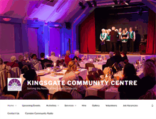 Tablet Screenshot of kingsgatecommunitycentre.org.uk